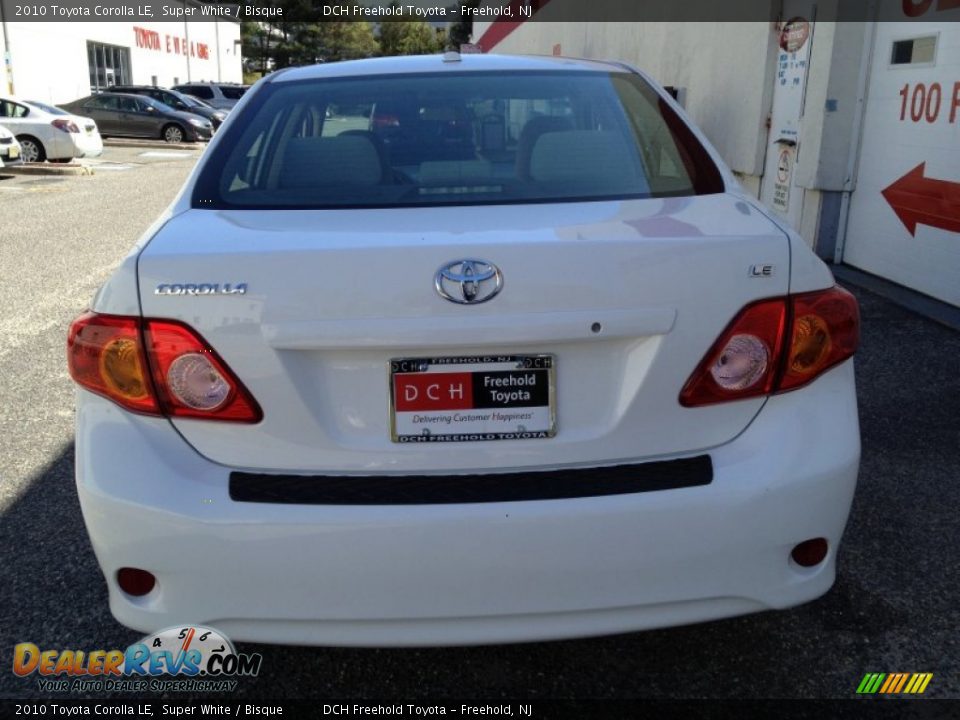 2010 Toyota Corolla LE Super White / Bisque Photo #5