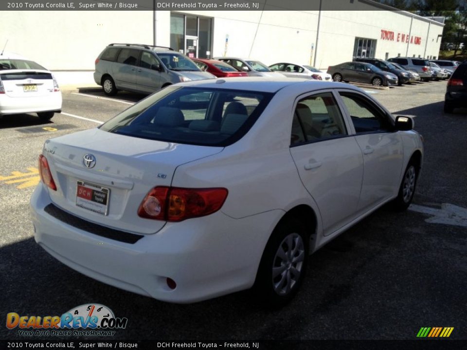 2010 Toyota Corolla LE Super White / Bisque Photo #6