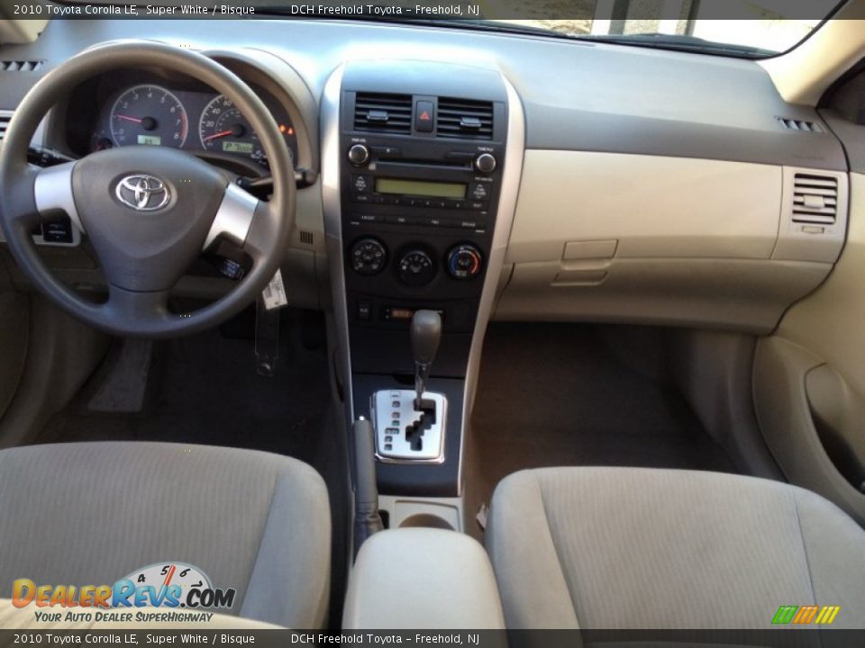 2010 Toyota Corolla LE Super White / Bisque Photo #11