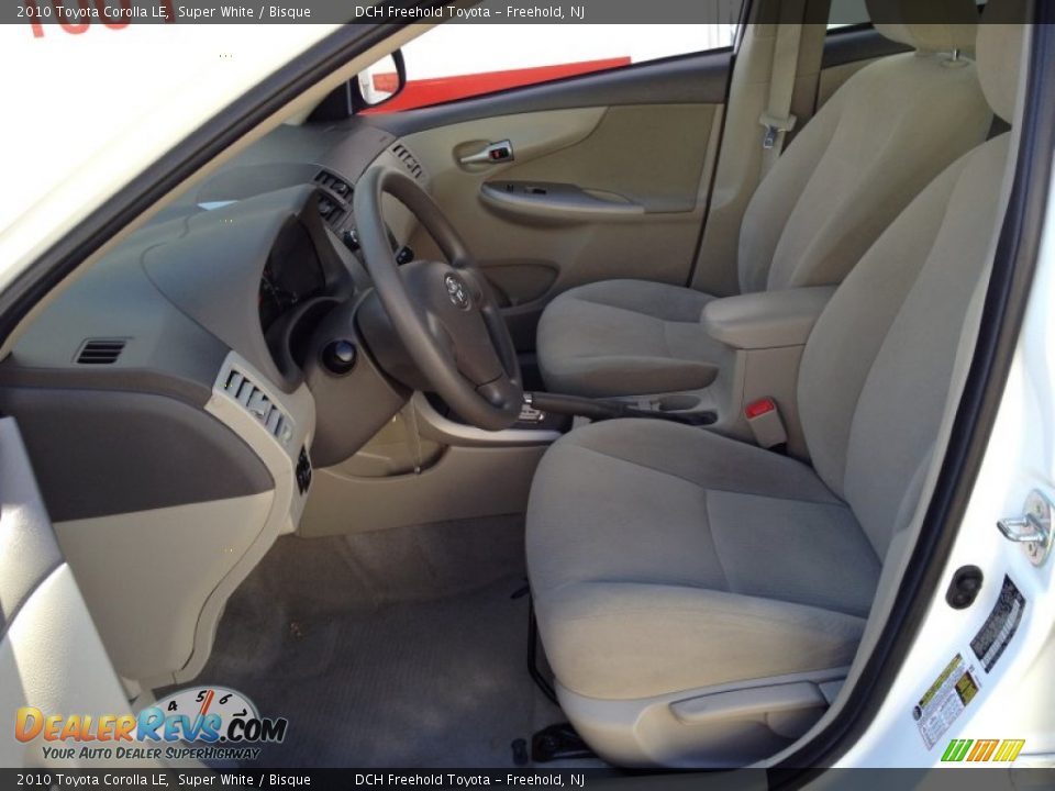 2010 Toyota Corolla LE Super White / Bisque Photo #14