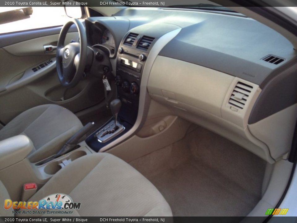 2010 Toyota Corolla LE Super White / Bisque Photo #24