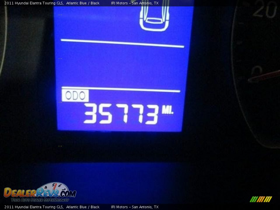 2011 Hyundai Elantra Touring GLS Atlantic Blue / Black Photo #12