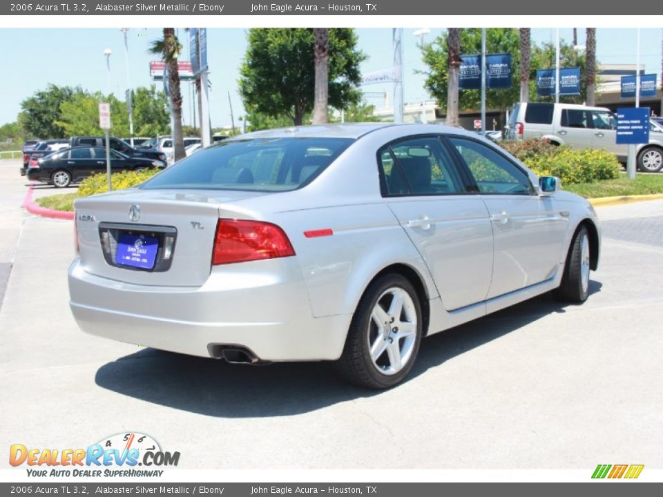 2006 Acura TL 3.2 Alabaster Silver Metallic / Ebony Photo #7