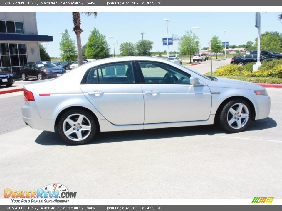 2006 Acura TL 3.2 Alabaster Silver Metallic / Ebony Photo #8