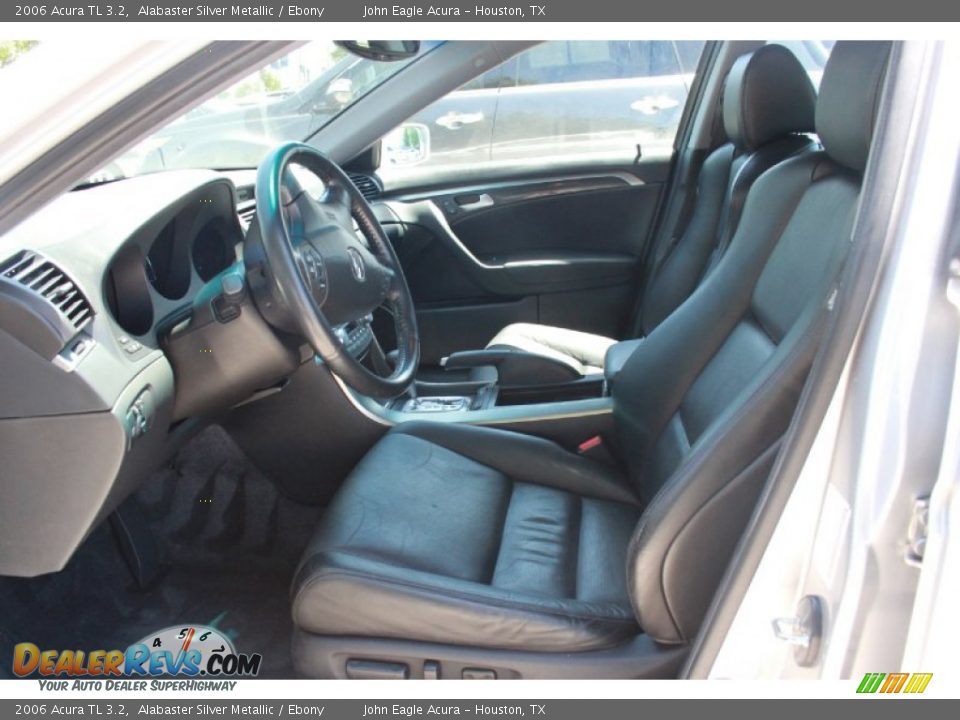 2006 Acura TL 3.2 Alabaster Silver Metallic / Ebony Photo #10