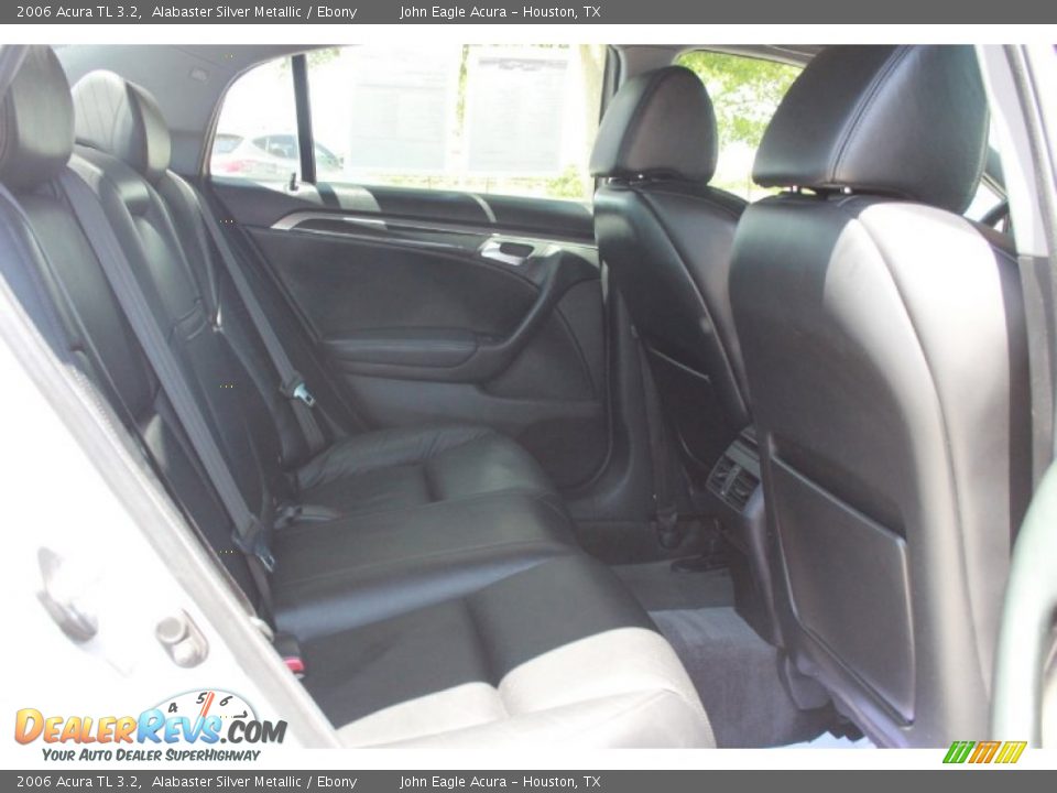 2006 Acura TL 3.2 Alabaster Silver Metallic / Ebony Photo #14