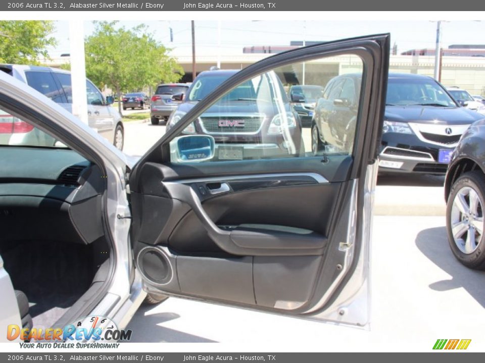 2006 Acura TL 3.2 Alabaster Silver Metallic / Ebony Photo #15
