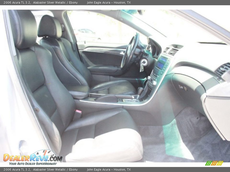 2006 Acura TL 3.2 Alabaster Silver Metallic / Ebony Photo #16