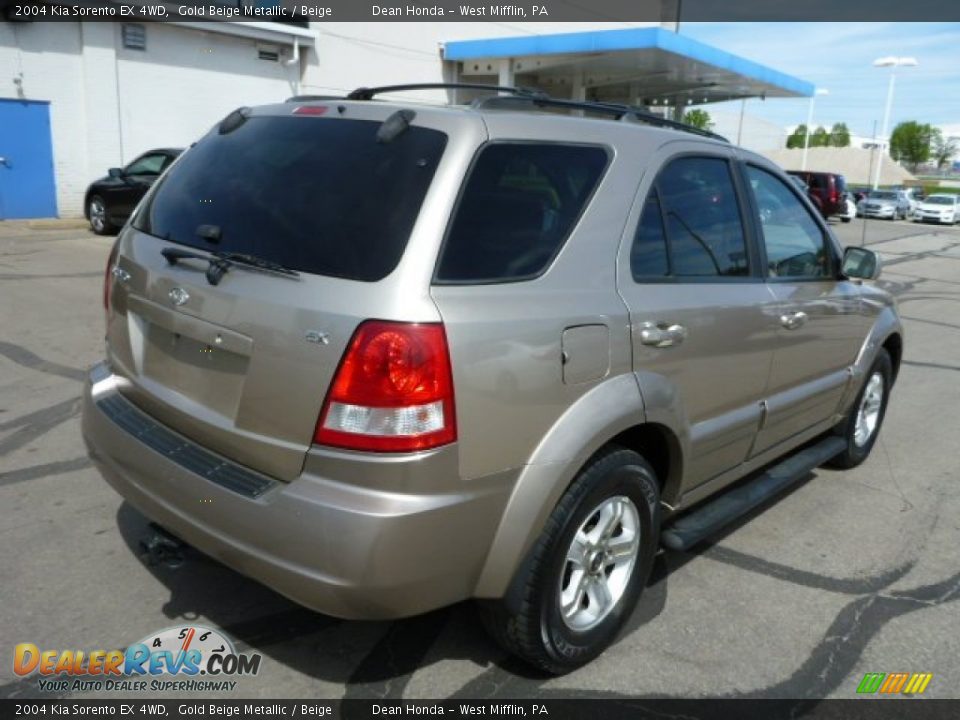 2004 Kia Sorento EX 4WD Gold Beige Metallic / Beige Photo #3