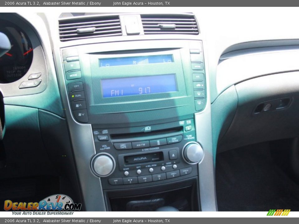 2006 Acura TL 3.2 Alabaster Silver Metallic / Ebony Photo #23