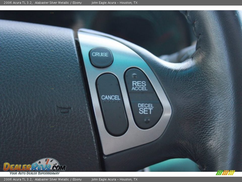 2006 Acura TL 3.2 Alabaster Silver Metallic / Ebony Photo #25