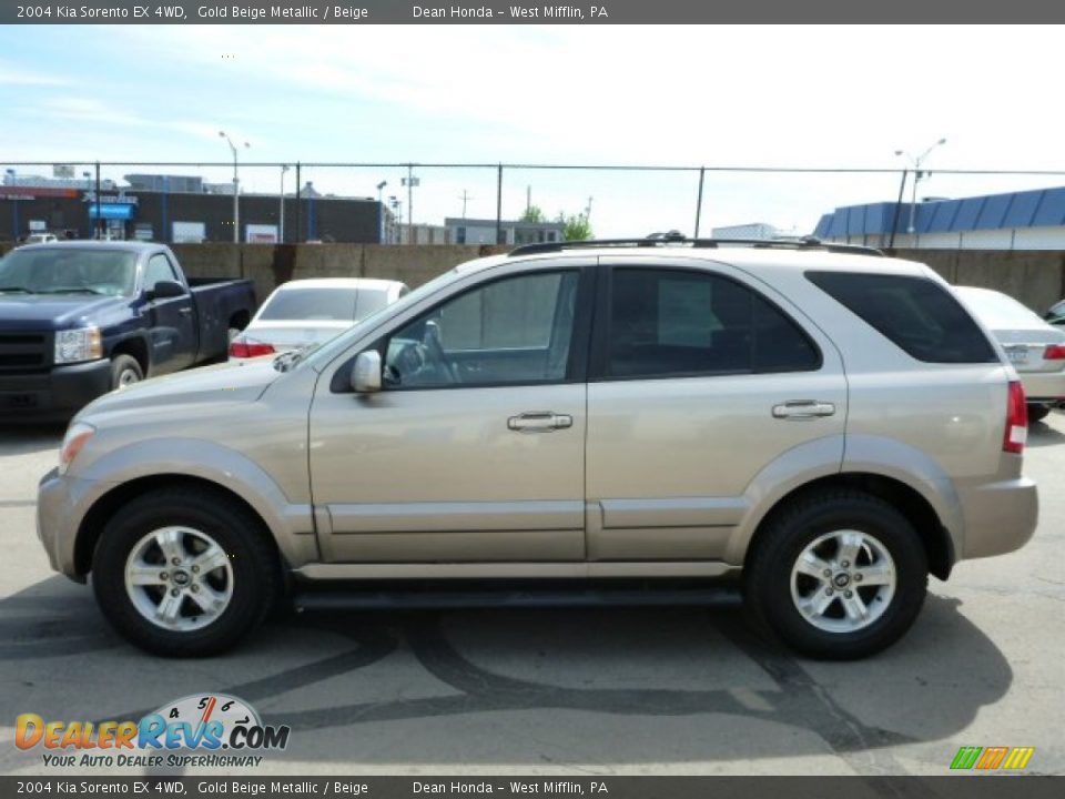 2004 Kia Sorento EX 4WD Gold Beige Metallic / Beige Photo #6