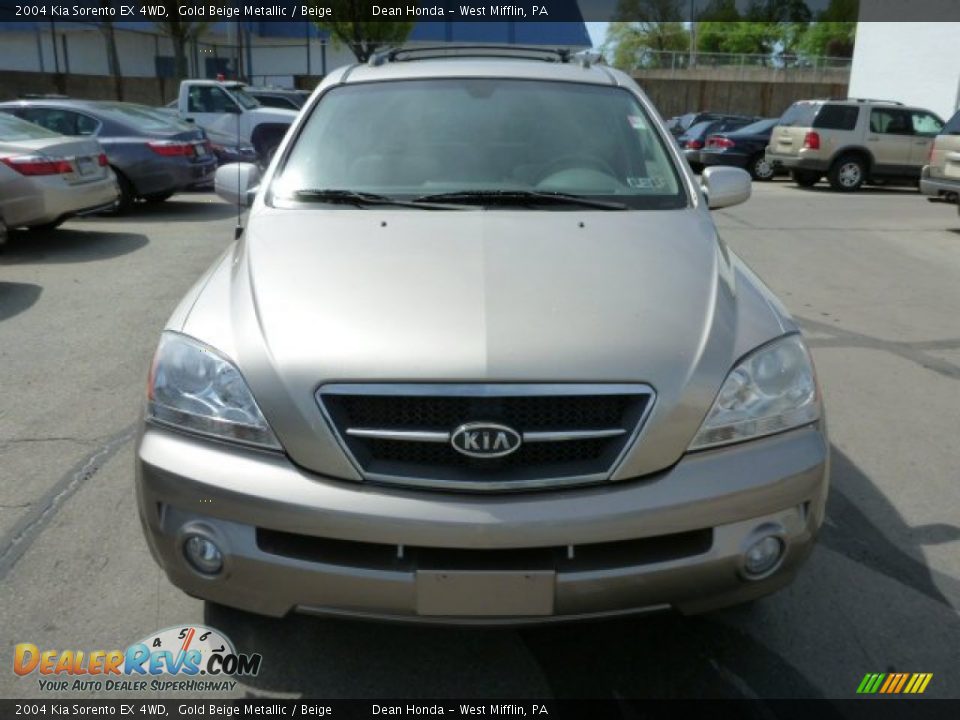 2004 Kia Sorento EX 4WD Gold Beige Metallic / Beige Photo #7
