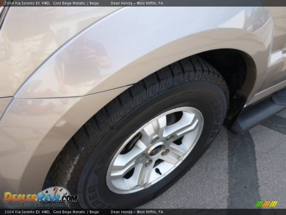 2004 Kia Sorento EX 4WD Gold Beige Metallic / Beige Photo #8