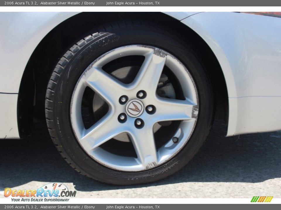 2006 Acura TL 3.2 Alabaster Silver Metallic / Ebony Photo #30