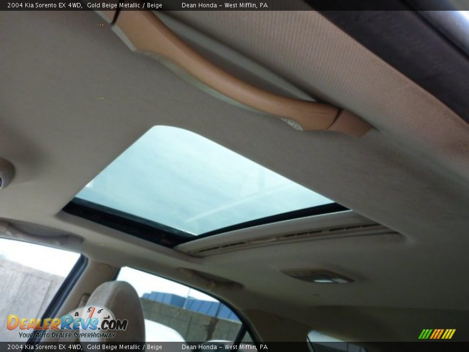 2004 Kia Sorento EX 4WD Gold Beige Metallic / Beige Photo #15