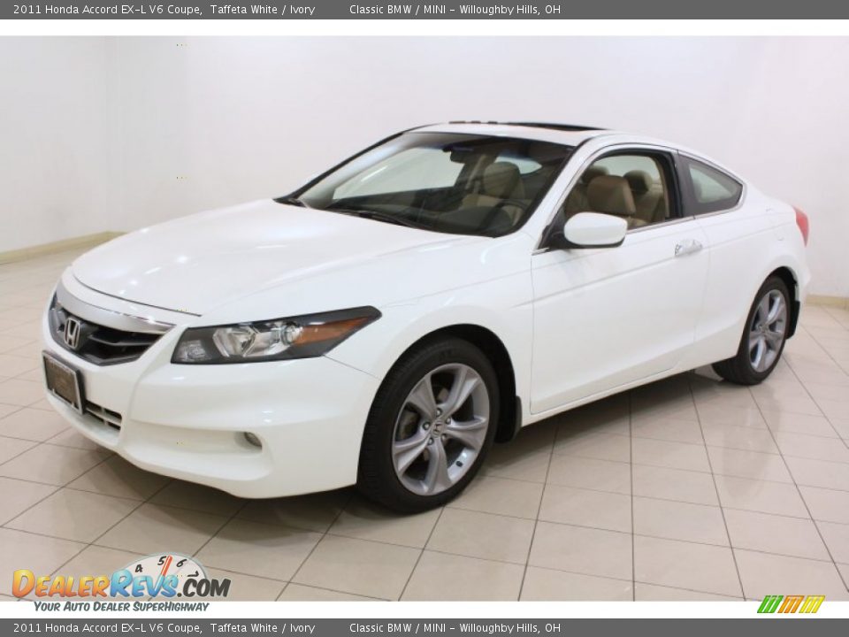 2011 Honda Accord EX-L V6 Coupe Taffeta White / Ivory Photo #3