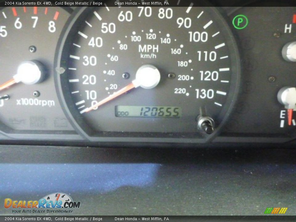 2004 Kia Sorento EX 4WD Gold Beige Metallic / Beige Photo #20