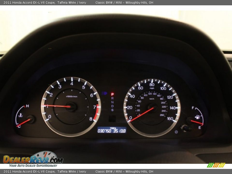 2011 Honda Accord EX-L V6 Coupe Taffeta White / Ivory Photo #10