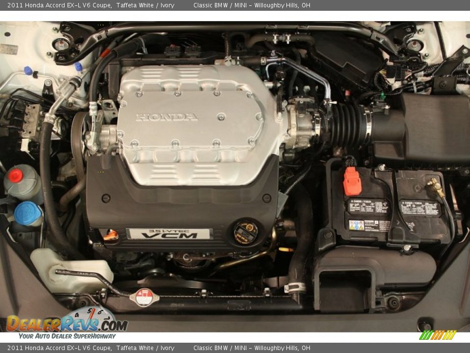 2011 Honda Accord EX-L V6 Coupe Taffeta White / Ivory Photo #22
