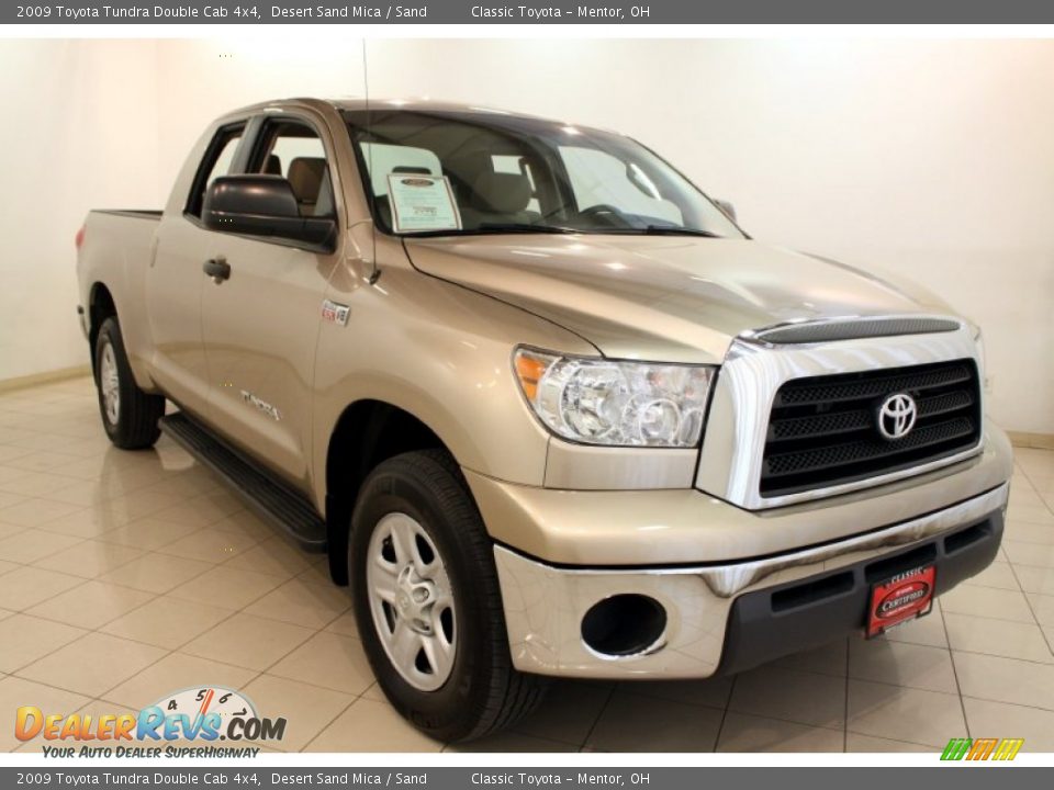 2009 Toyota Tundra Double Cab 4x4 Desert Sand Mica / Sand Photo #1