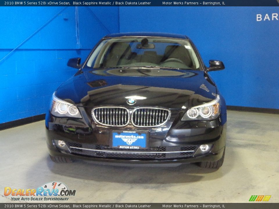 2010 BMW 5 Series 528i xDrive Sedan Black Sapphire Metallic / Black Dakota Leather Photo #2
