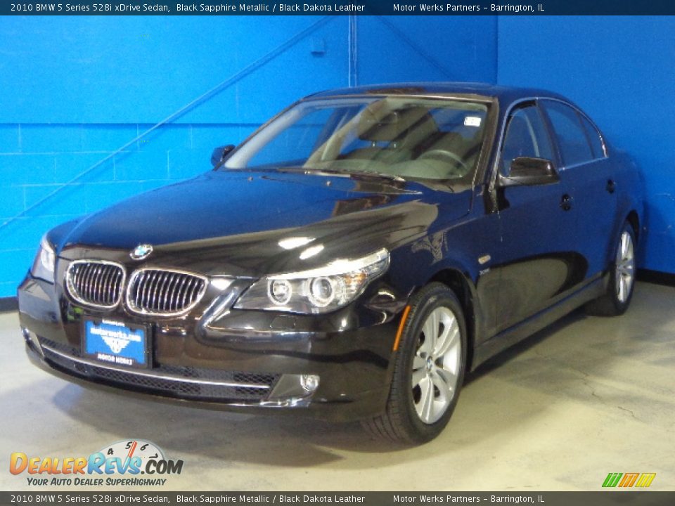 2010 BMW 5 Series 528i xDrive Sedan Black Sapphire Metallic / Black Dakota Leather Photo #3