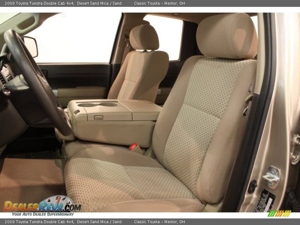 2009 Toyota Tundra Double Cab 4x4 Desert Sand Mica / Sand Photo #9