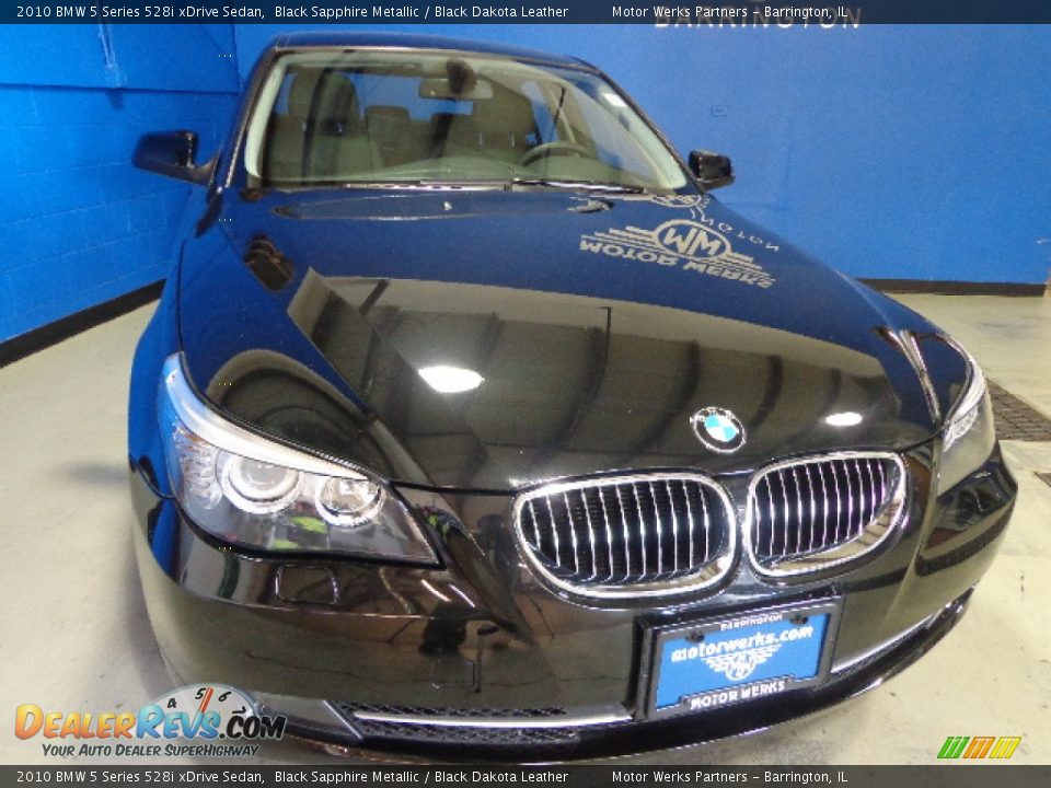 2010 BMW 5 Series 528i xDrive Sedan Black Sapphire Metallic / Black Dakota Leather Photo #5