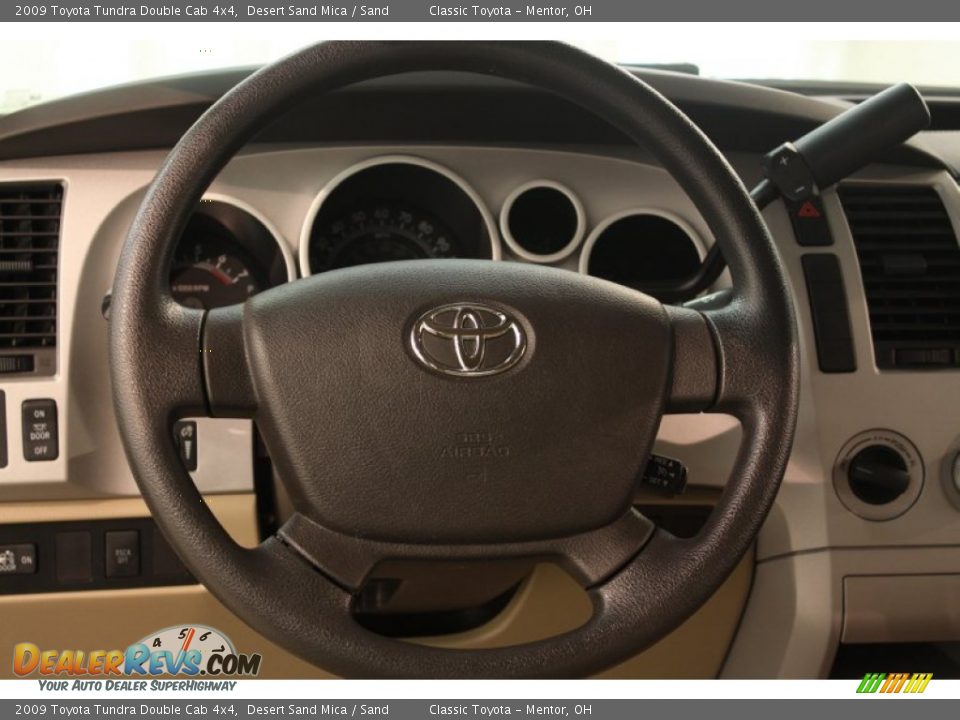 2009 Toyota Tundra Double Cab 4x4 Desert Sand Mica / Sand Photo #14