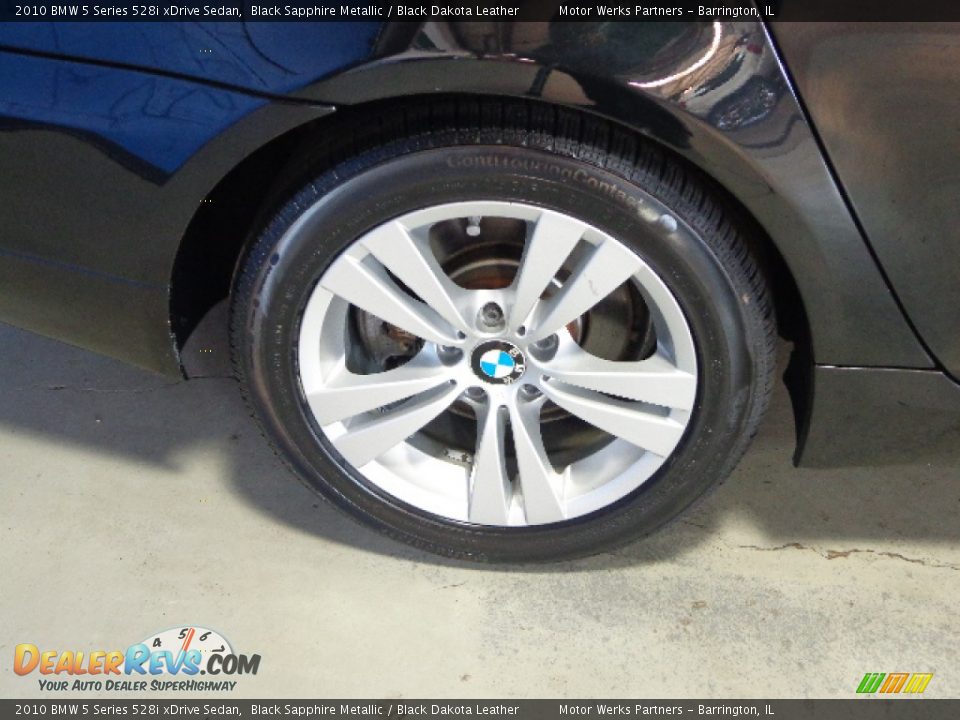 2010 BMW 5 Series 528i xDrive Sedan Black Sapphire Metallic / Black Dakota Leather Photo #11