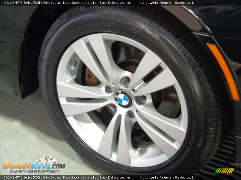 2010 BMW 5 Series 528i xDrive Sedan Black Sapphire Metallic / Black Dakota Leather Photo #12