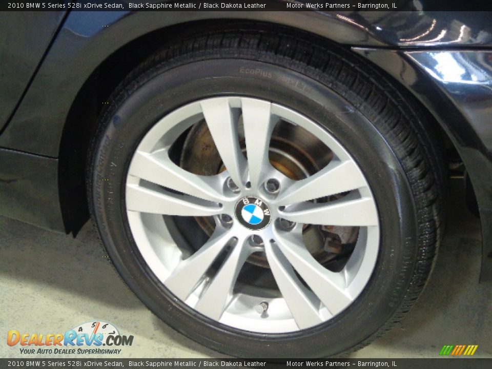 2010 BMW 5 Series 528i xDrive Sedan Black Sapphire Metallic / Black Dakota Leather Photo #13