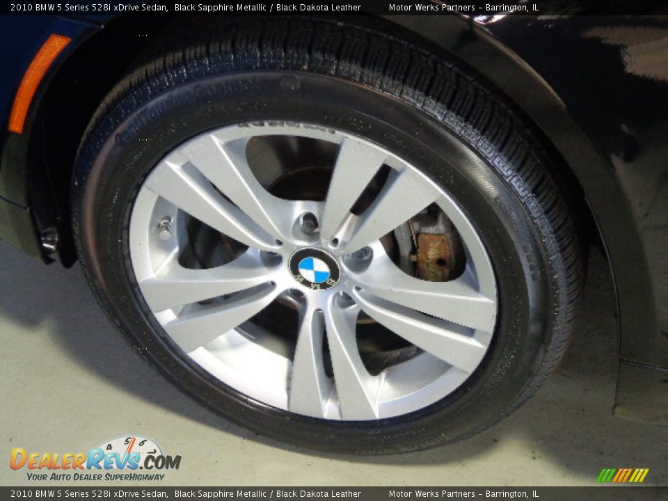 2010 BMW 5 Series 528i xDrive Sedan Black Sapphire Metallic / Black Dakota Leather Photo #14