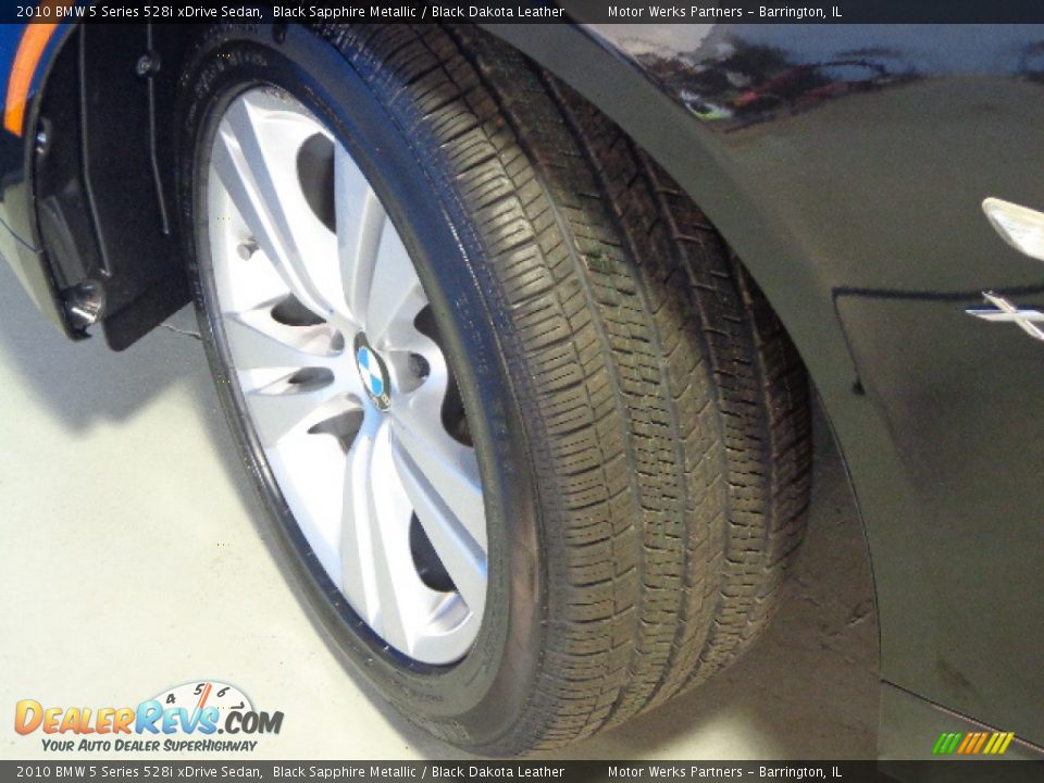 2010 BMW 5 Series 528i xDrive Sedan Black Sapphire Metallic / Black Dakota Leather Photo #15