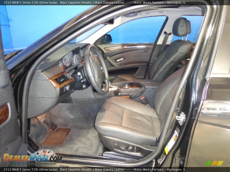 2010 BMW 5 Series 528i xDrive Sedan Black Sapphire Metallic / Black Dakota Leather Photo #19