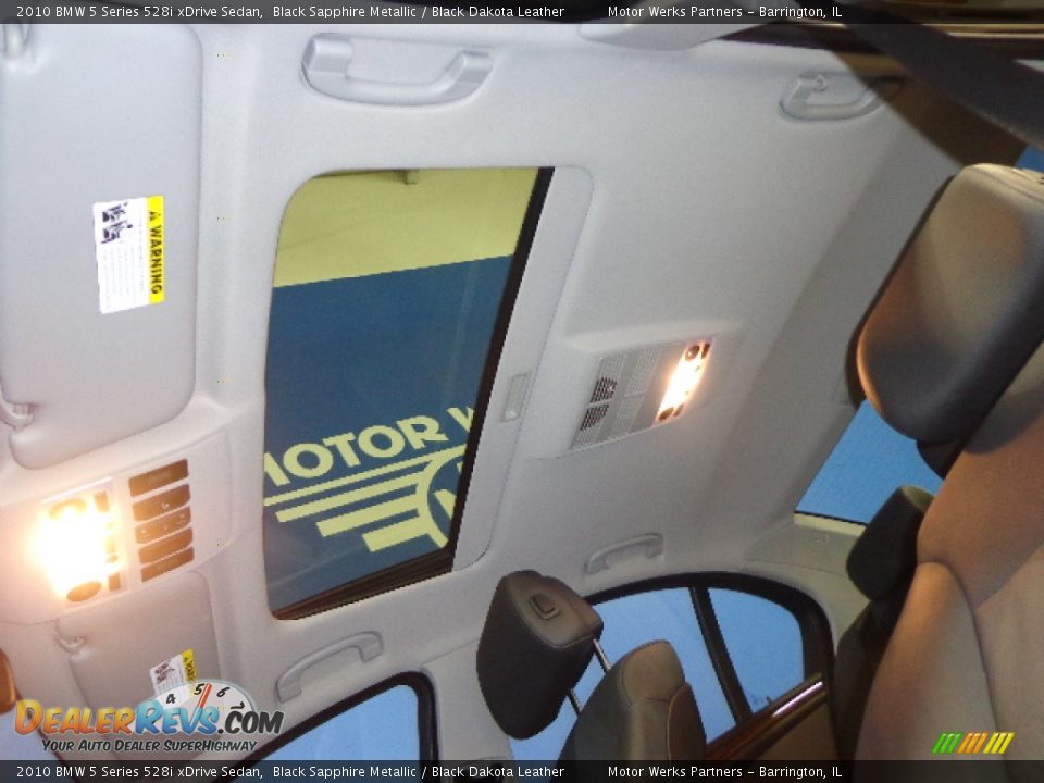 2010 BMW 5 Series 528i xDrive Sedan Black Sapphire Metallic / Black Dakota Leather Photo #21