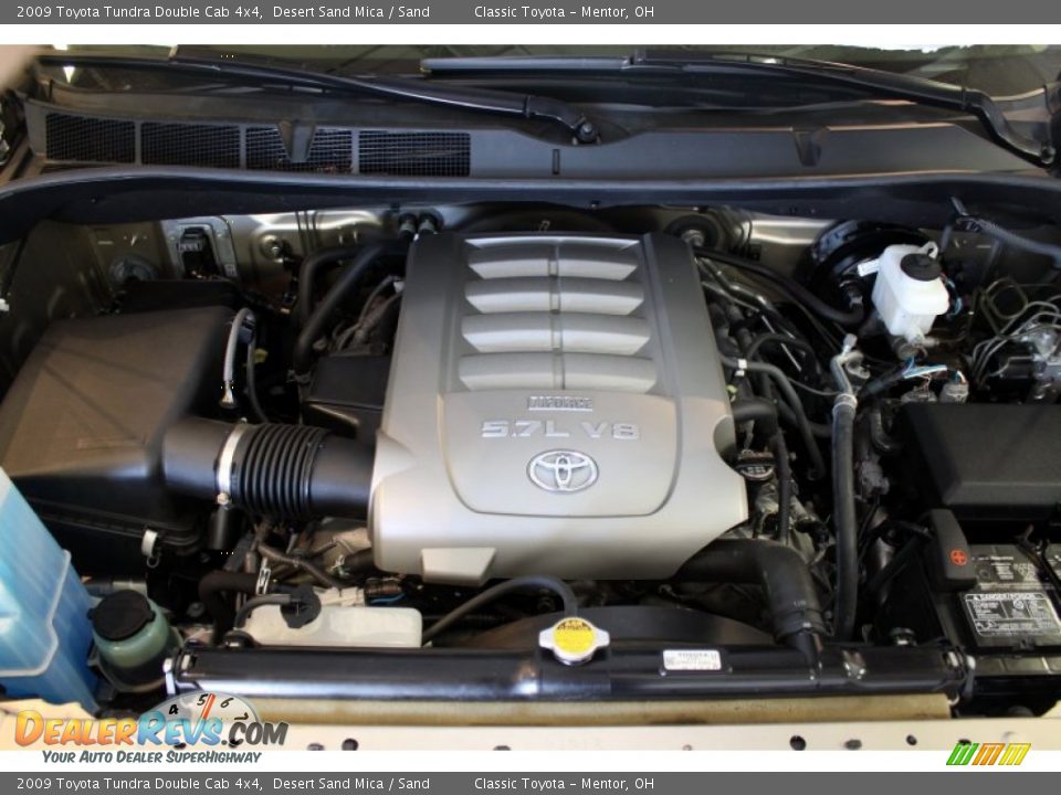 2009 Toyota Tundra Double Cab 4x4 Desert Sand Mica / Sand Photo #28