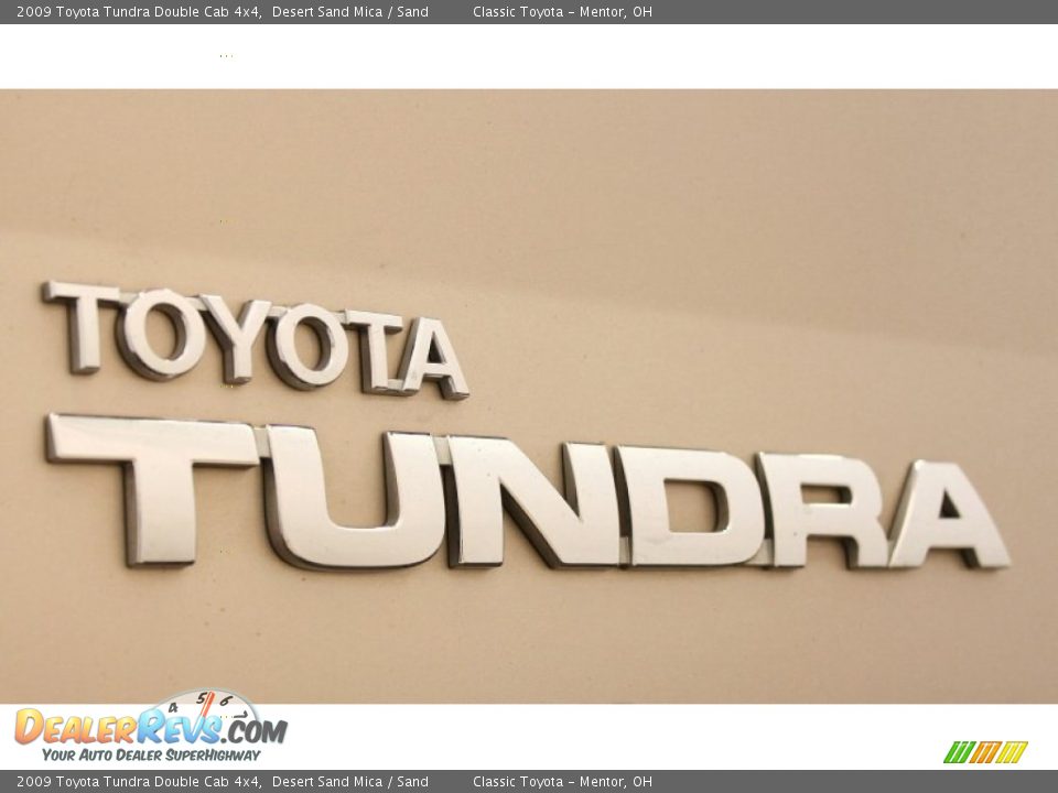 2009 Toyota Tundra Double Cab 4x4 Desert Sand Mica / Sand Photo #31