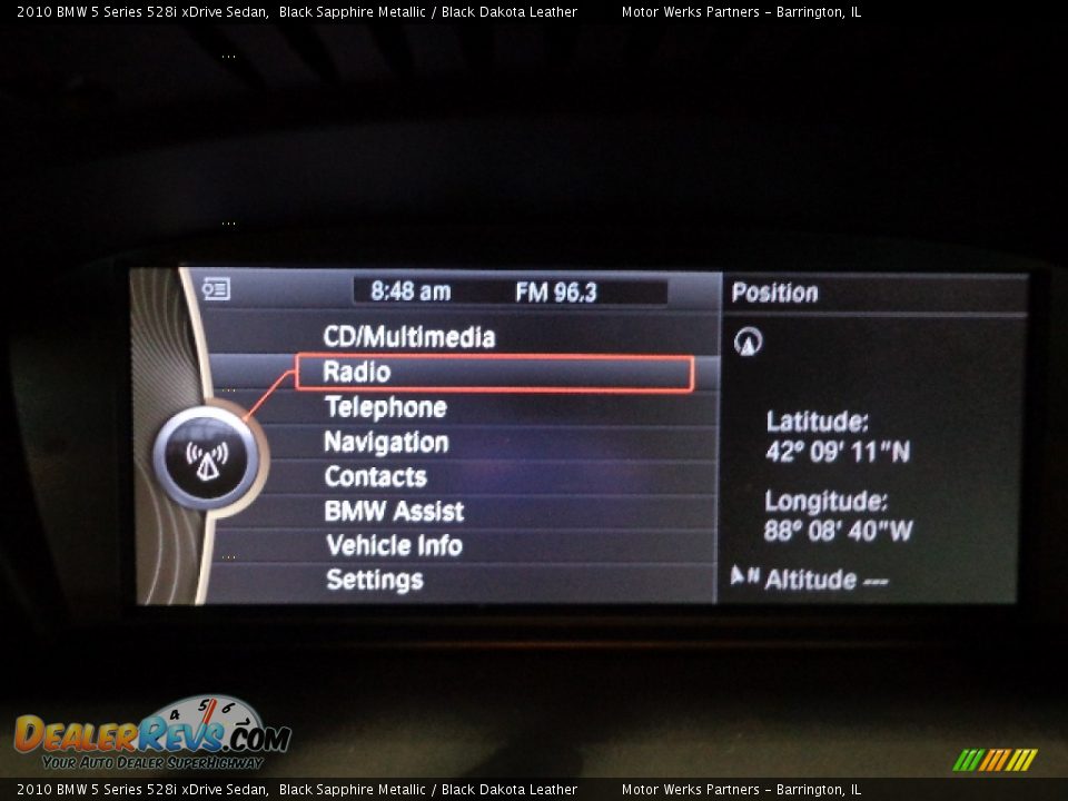 2010 BMW 5 Series 528i xDrive Sedan Black Sapphire Metallic / Black Dakota Leather Photo #23