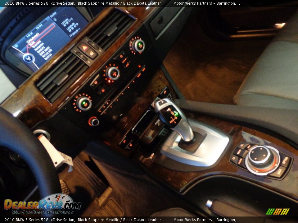 2010 BMW 5 Series 528i xDrive Sedan Black Sapphire Metallic / Black Dakota Leather Photo #24
