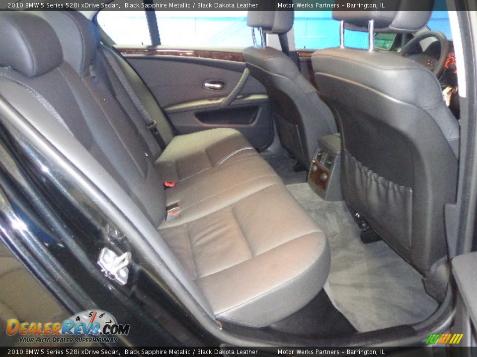 2010 BMW 5 Series 528i xDrive Sedan Black Sapphire Metallic / Black Dakota Leather Photo #31