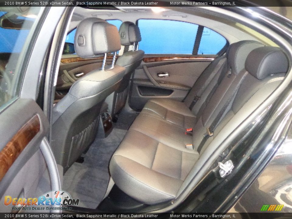 2010 BMW 5 Series 528i xDrive Sedan Black Sapphire Metallic / Black Dakota Leather Photo #33