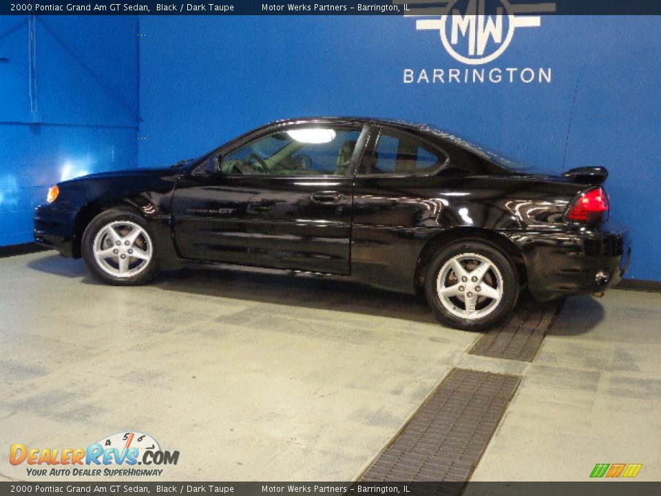 2000 Pontiac Grand Am GT Sedan Black / Dark Taupe Photo #4