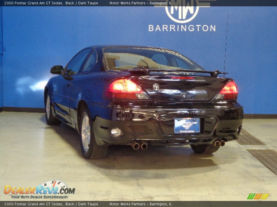 2000 Pontiac Grand Am GT Sedan Black / Dark Taupe Photo #5
