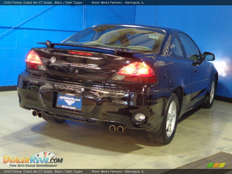 2000 Pontiac Grand Am GT Sedan Black / Dark Taupe Photo #7