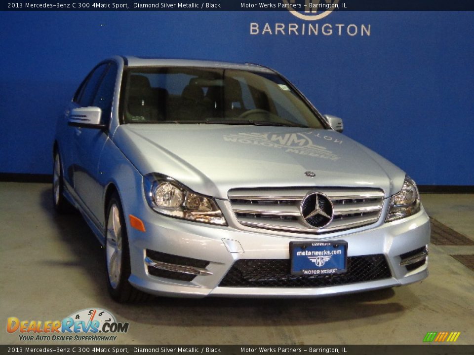 2013 Mercedes-Benz C 300 4Matic Sport Diamond Silver Metallic / Black Photo #1