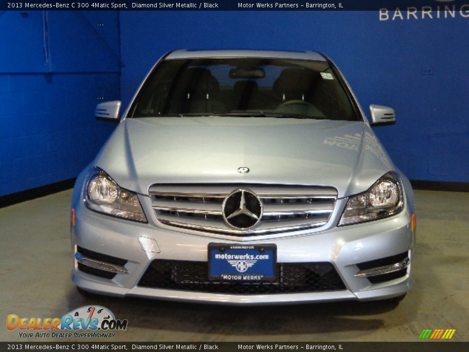 2013 Mercedes-Benz C 300 4Matic Sport Diamond Silver Metallic / Black Photo #2