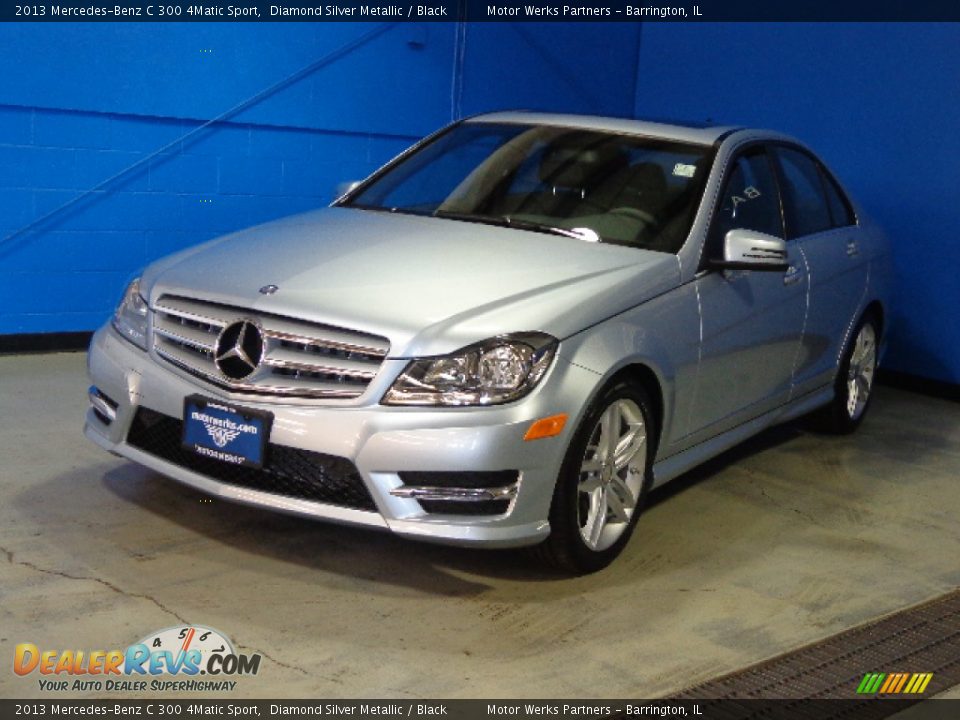 2013 Mercedes-Benz C 300 4Matic Sport Diamond Silver Metallic / Black Photo #3