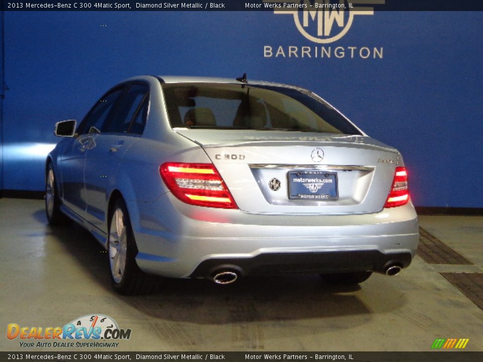 2013 Mercedes-Benz C 300 4Matic Sport Diamond Silver Metallic / Black Photo #5